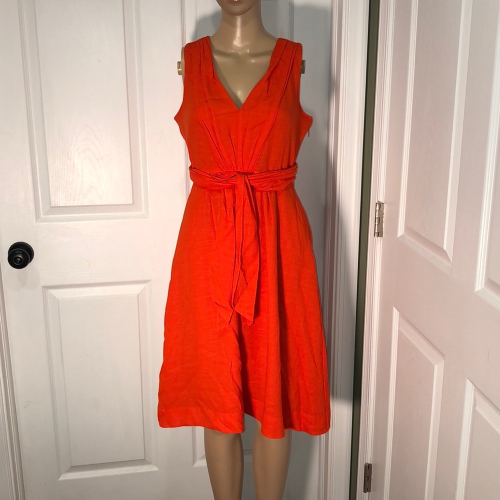 J. Crew Orange Dress 6 Petite